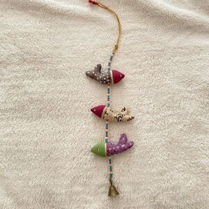 Handmade Fish Mobile Hanging Mobile Sequence & Beaded Bell Hanging Baby Room